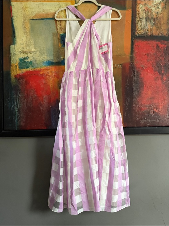 kate spade Dresses & Skirts - Kate Spade Fresh Lilac and White Mainline Gingham Organza Dress- Sz 12 NWT